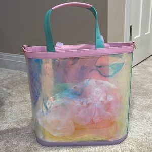 Stoney clover lane PVC iridescent tote